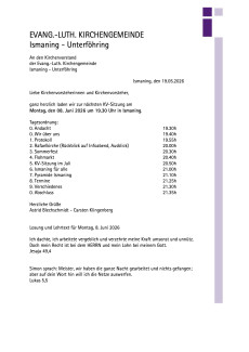 Einladung KV-Sitzung Juni 2026