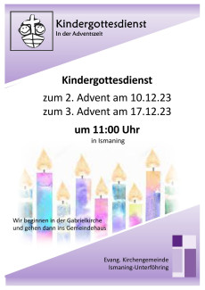 2. und 3. Advent 2023