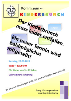 Kinderbrunch Entfällt