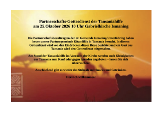 Partnerschafts-Gottesdienst