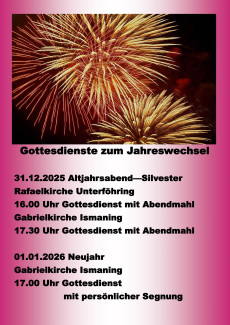 Jahreswechsel 2025/2026