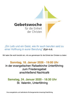 Gebetswoche für die Einheit der Christen