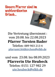 Urlaubsvertretung 2023