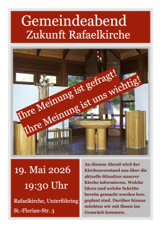 Gemeindeabend Zukunft Rafaelkirche