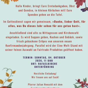 Erntedank Unterföhring
